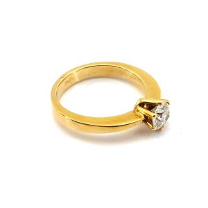 Sortija Oro 18k Con Diamante
