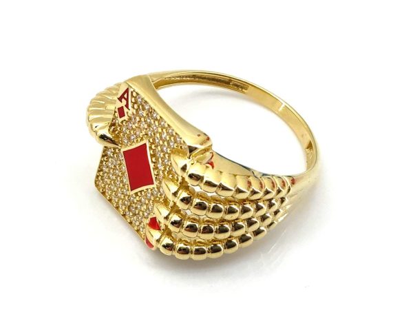 Sello Oro 18k Con Circonita - Imagen 4