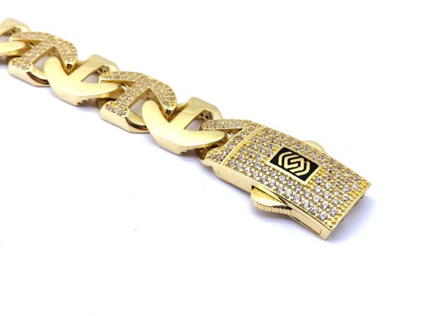 Pulsera Oro 18k Con Circonita - Imagen 2