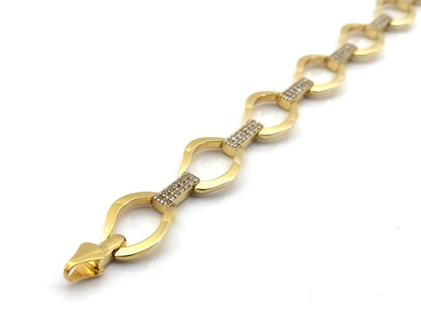 Pulsera Oro 18k Con Circonita - Imagen 2