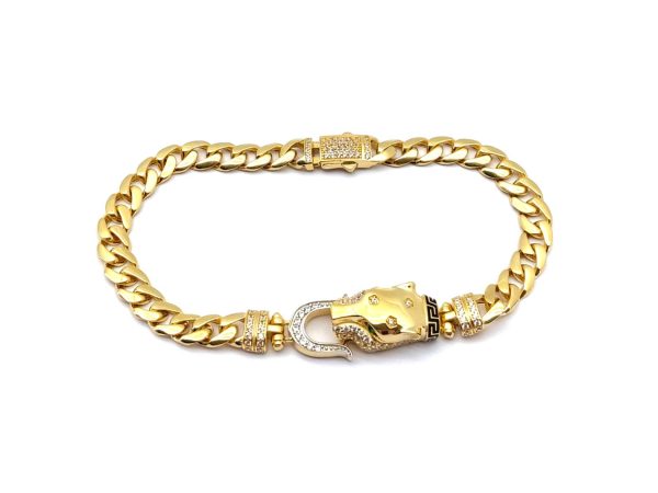 Pulsera Oro 18k Con Circonita - Imagen 3