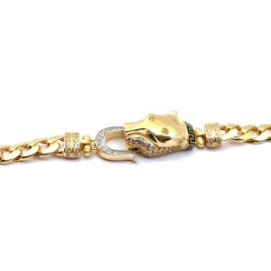 Pulsera Oro 18k Con Circonita
