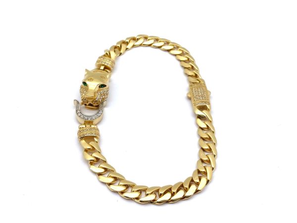 Pulsera Oro 18k Con Circonita - Imagen 4