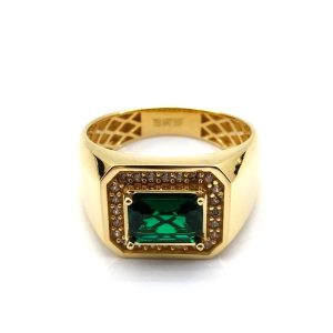 Sello Oro 18k Con Circonita