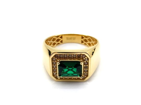 Sello Oro 18k Con Circonita