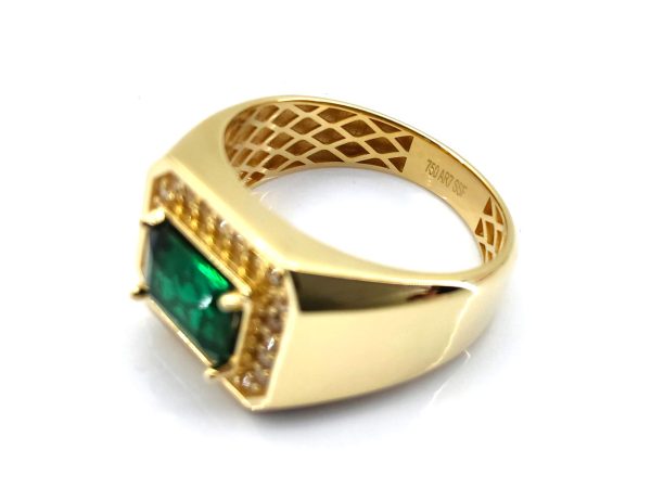 Sello Oro 18k Con Circonita - Imagen 4