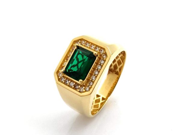 Sello Oro 18k Con Circonita - Imagen 3