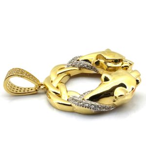 Colgante Oro 18k Con Circonita