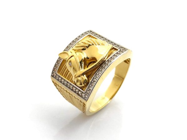 Sello Oro 18k Con Circonita - Imagen 3