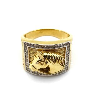 Sello Oro 18k Con Circonita