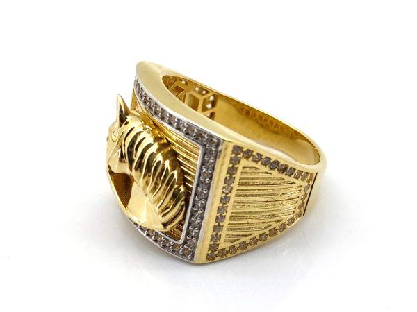 Sello Oro 18k Con Circonita - Imagen 4