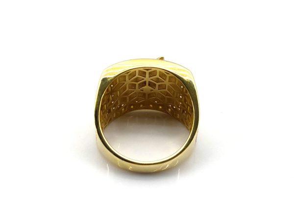 Sello Oro 18k Con Circonita - Imagen 2