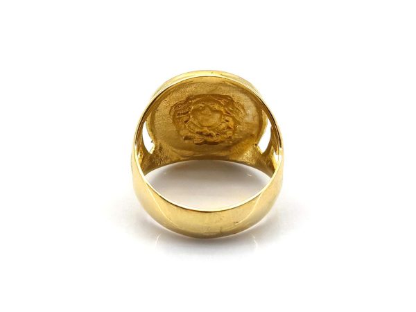Sello Oro 18k Con Onix - Imagen 2