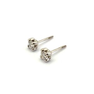 Pendientes Oro 18k Con Diamante