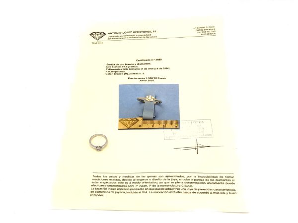 Sortija Oro 18k Con Diamante - Imagen 2