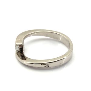 Anillo Oro 18k Con Diamante