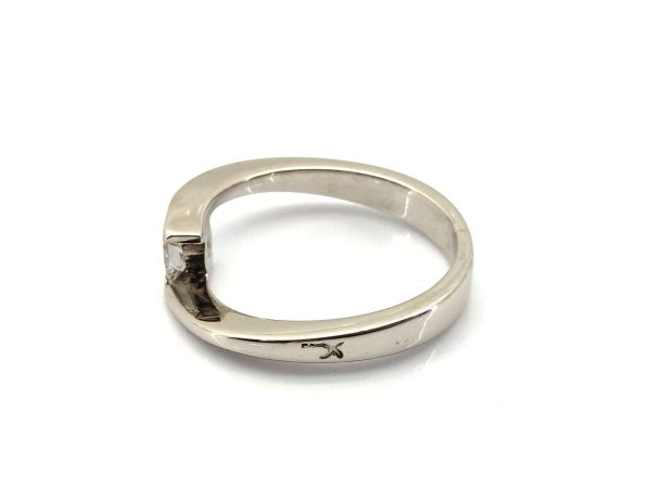 Anillo Oro 18k Con Diamante