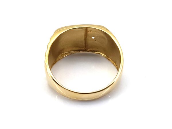Sello Oro 18k Con Circonita - Imagen 2