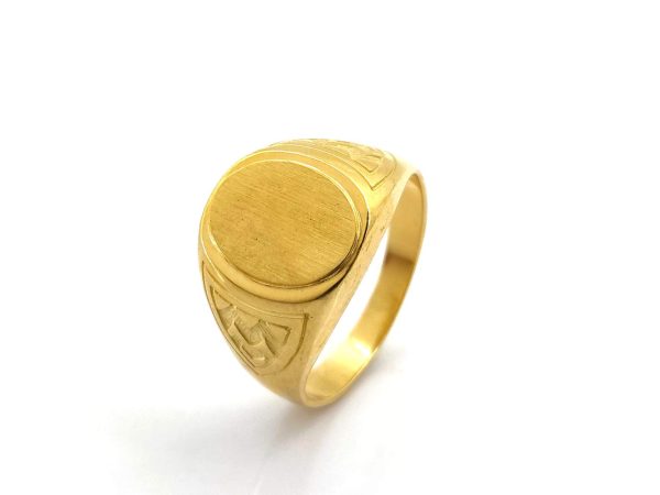 Sello Oro 18k Con Onix,Circonita - Imagen 3
