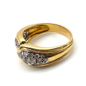 Anillo Oro 18k Con Diamante