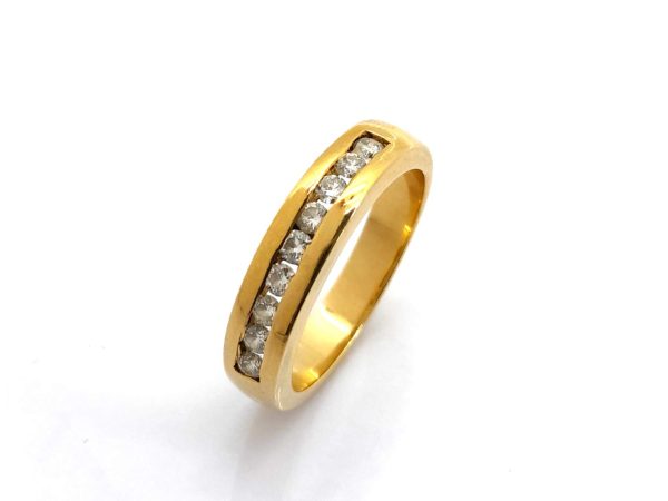 Anillo Oro 18k Con Diamante - Imagen 2