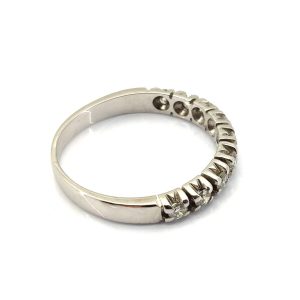 Alianza Oro 18k Con Diamante