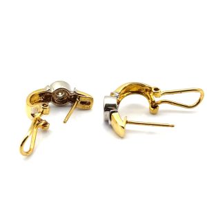Pendientes Oro 18k Con Diamante