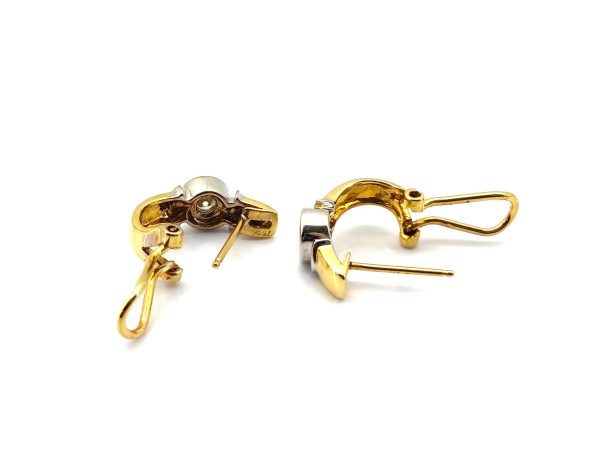 Pendientes Oro 18k Con Diamante