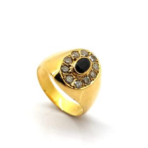 Anillo Oro 18k Con Diamante