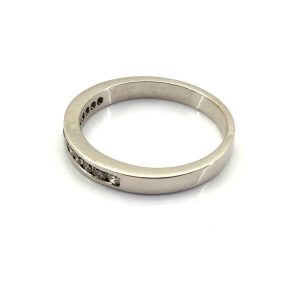 Alianza Oro 18k Con Diamante
