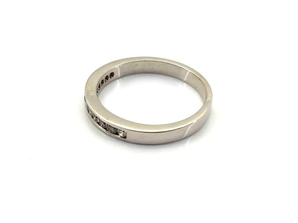 Alianza Oro 18k Con Diamante
