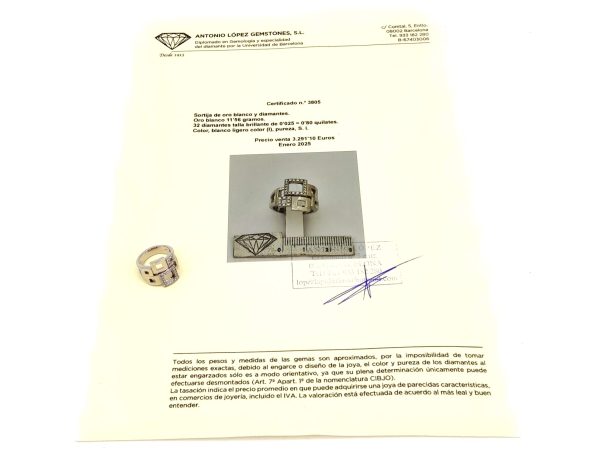 Sortija Oro 18k Con Diamante - Imagen 2