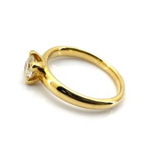 Sortija Oro 18k Con Diamante