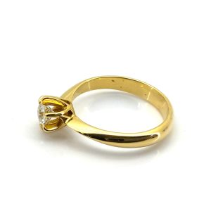 Sortija Oro 18k Con Diamante
