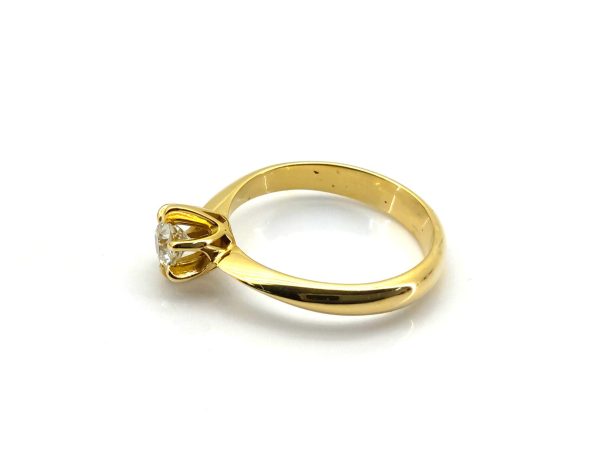 Sortija Oro 18k Con Diamante