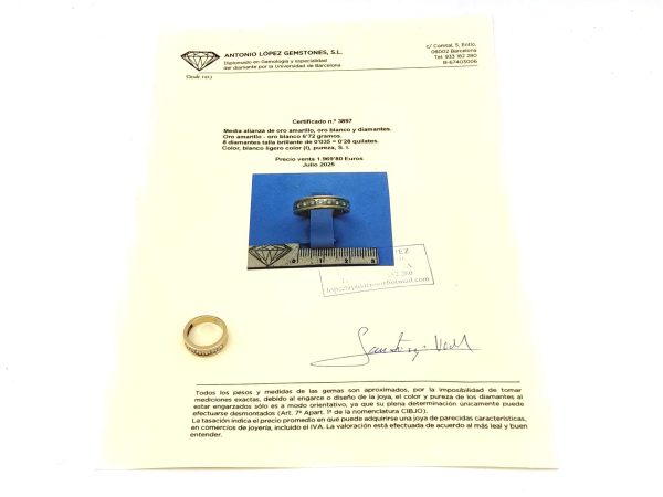 Anillo Oro 18k Con Diamante - Imagen 2