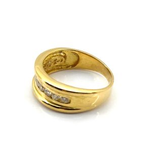 Anillo Oro 18k Con Diamante