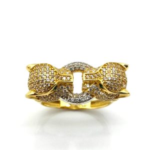 Anillo Oro 18k Con Circonita