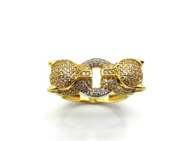 Anillo Oro 18k Con Circonita