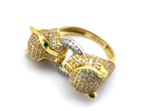 Anillo Oro 18k Con Circonita - Imagen 2