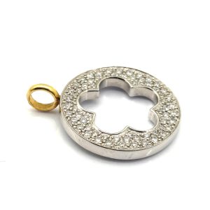 Colgante Oro 18k Con Diamante